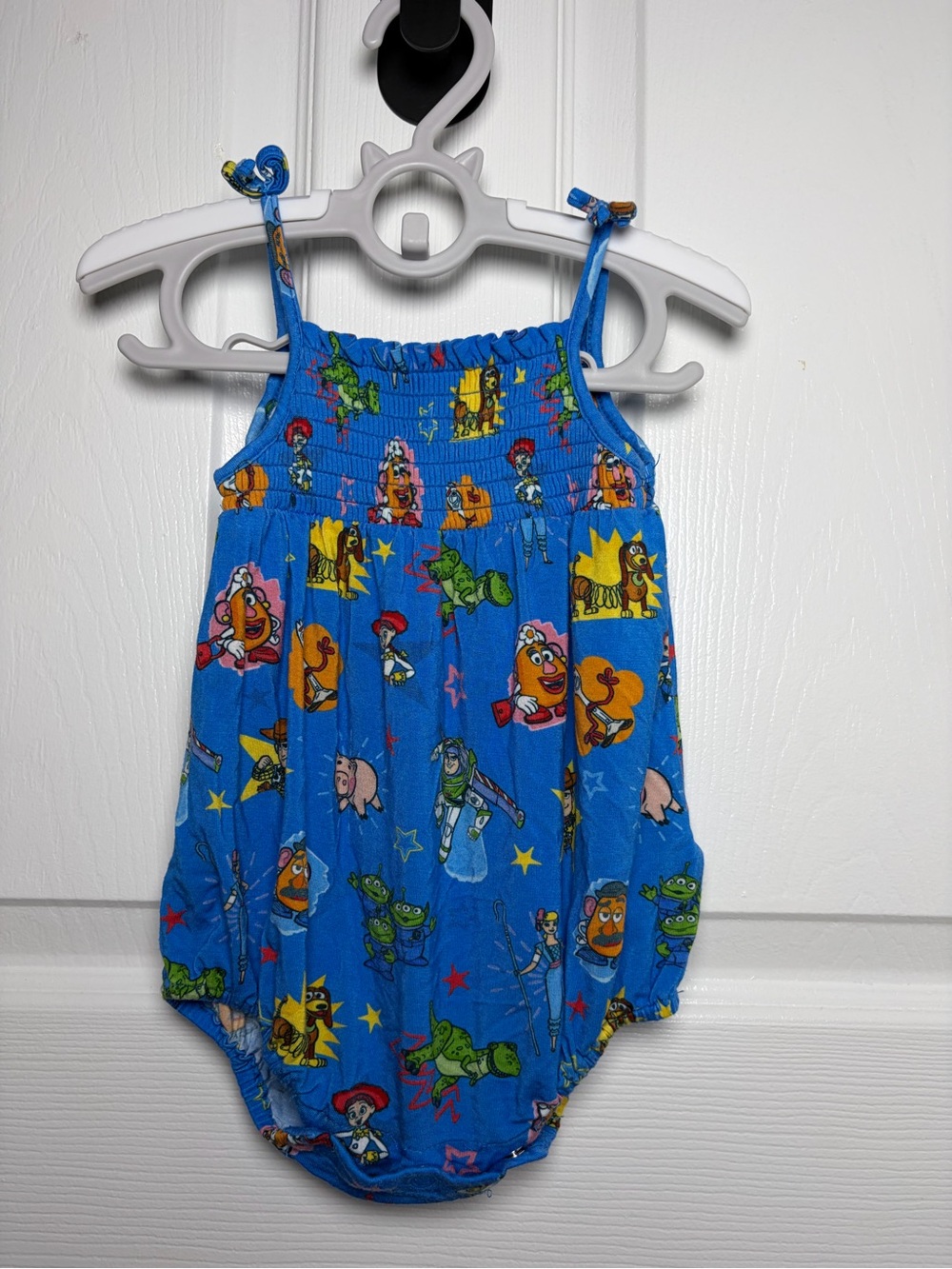 Posh Peanut Disney Toy Story Bamboo Bubble Romper 3-6M Blue